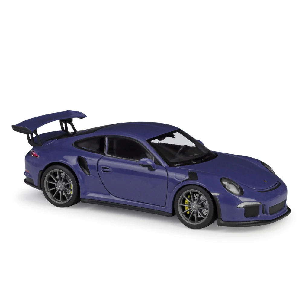 Модель автомобиля Welly 1:24 Porsche 911GT3 RS из фиолетового сплава литой и игрушечный