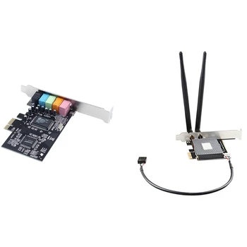 

PCI-E 5.1 Sound 6 Port Sound Card CMI8738 Cinema & MINI PCIE Desktop Wifi Adapter PCI-E X1 WiFi Network Adapter