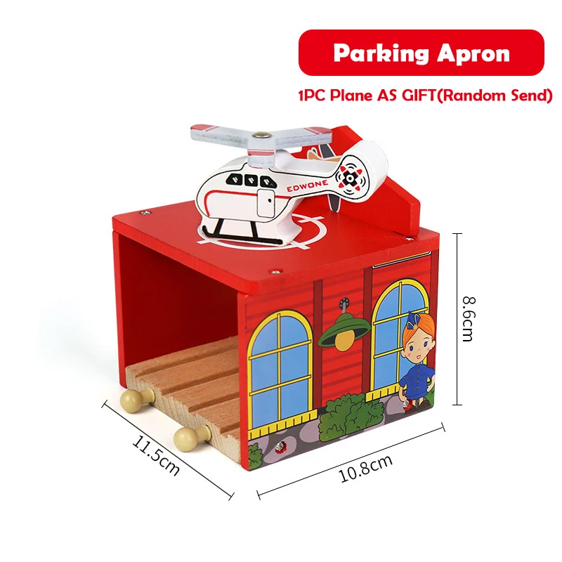 Wooden Track Railway Accessories Bridge Train Station Tunnel Cross Compatible All Brands Wood Track Educational Toys for Kids 7