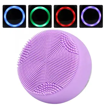 

Color Light Vibration Beauty Instrument Waterproof Face Cleansing Brush Serum Import Device