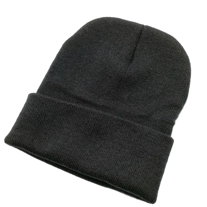 Winter Autumn Solid Color Adult Child Unisex Beanies Hats Large Big Ice Cream Windproof Keep Warm Cold Caps Plus Size Men W24