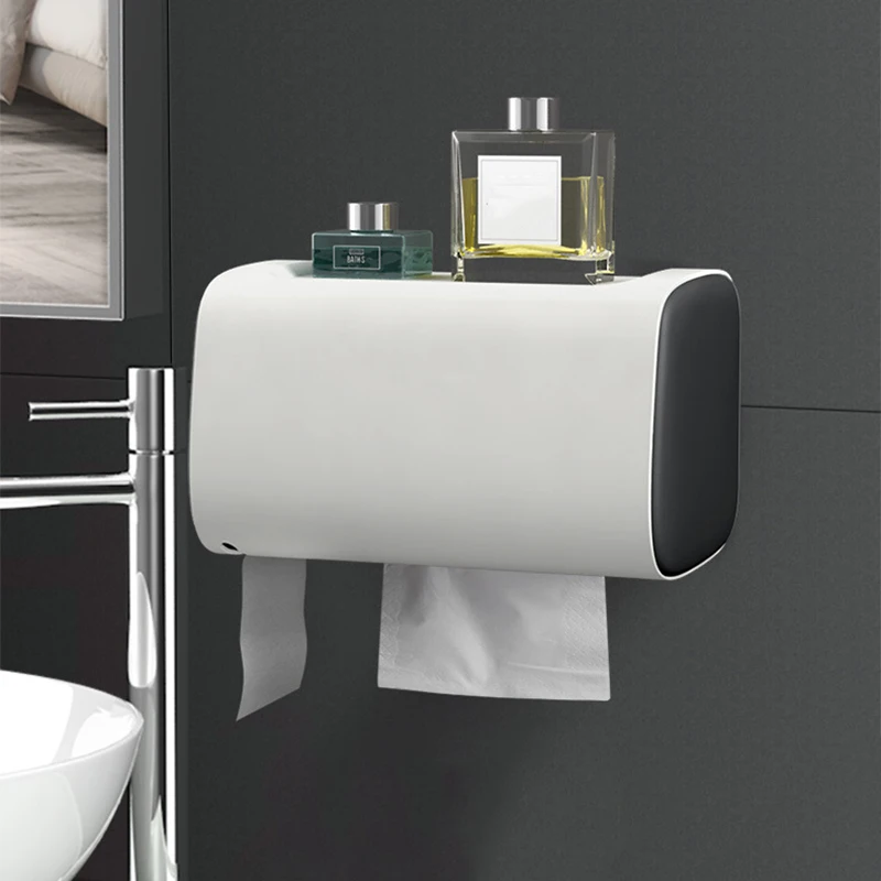 Держатель для туалетной бумаги стойка рулон бумажная трубка настенное крепление ткань для ванной коробка водонепроницаемый хранилище для туалетной бумаги Коробка органайзер для ванной комнаты