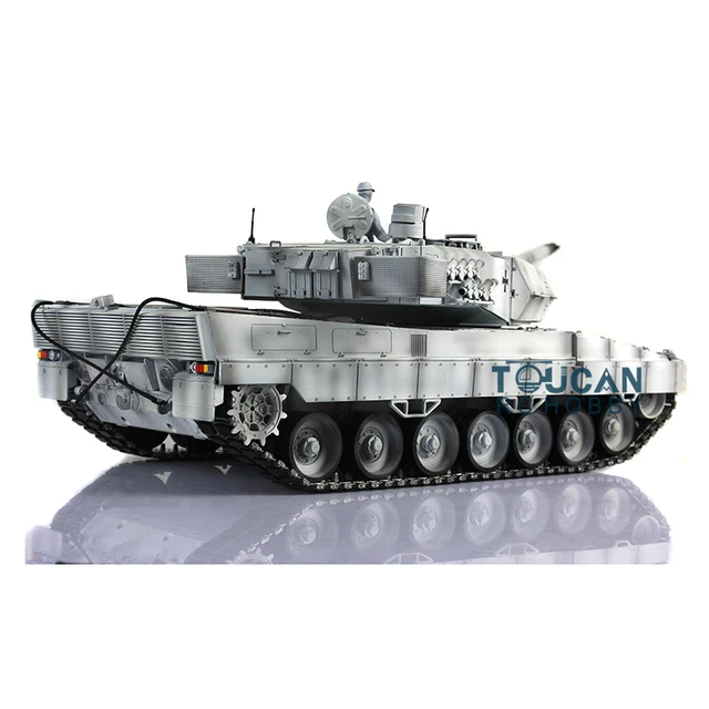 Leopard2A6 RC Tank 3889 Ver2 Full Metal Chasis 1/16 Customized Camo Winter Snow TH00944-SMT1 3