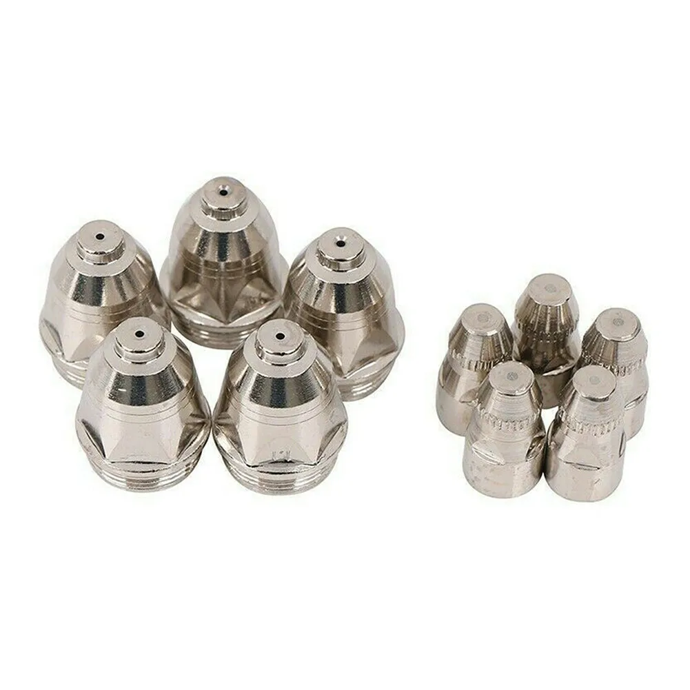 10pcs P-80 Plasma Cutter Consumable Torch Kit 1.1/1.3/1.5/1.7mm Nozzle Tip Electrode Plasma Torch Consumable Replacement Parts stick welding cast iron