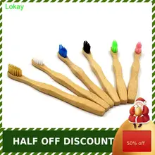 Lokay 1 шт. новые экологически чистые продукты уголь ультра мягкая детская бамбуковая зубная щетка щетина деревянная зубная щетка BPA Прямая поставка