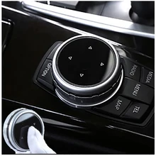 Couvercle de bouton multimédia autocollant IDrive, pour BMW série 1 3 5 7 X1 X3 F25 X5 E70 X6 E71 F30 F10 E90 F11 E92 F20, pièces automobiles 