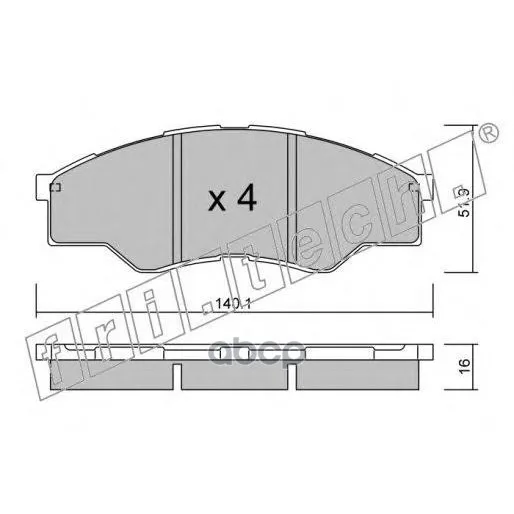 Колодки Тормозные Дисковые Toyota Hi-Lux 2.5-4.0 05-06 813.0 fri.tech. арт. 813.0