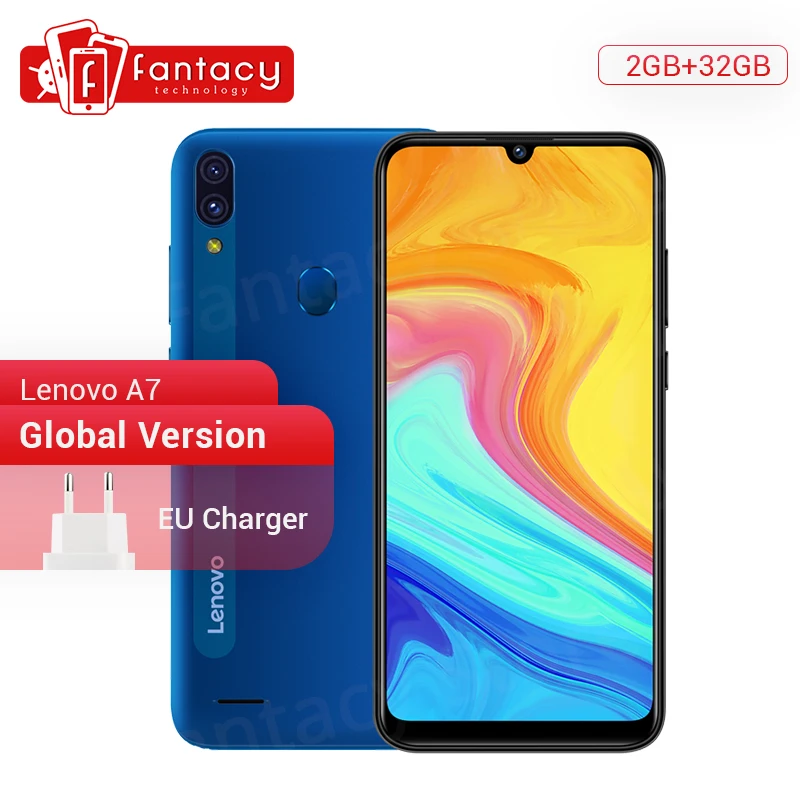 Global Verdion Lenovo A7 Cellphone SPREADTRUM SC9863A Octa Core 2GB 32GB 4000mAh Rear 13MP Front 5MP Camera 6.09 HD Display Global Verdion Lenovo A7 Cellphone SPREADTRUM SC9863A Octa Core 2GB 32GB 4000mAh Rear 13MP Front 5MP Camera 6.09 HD Display