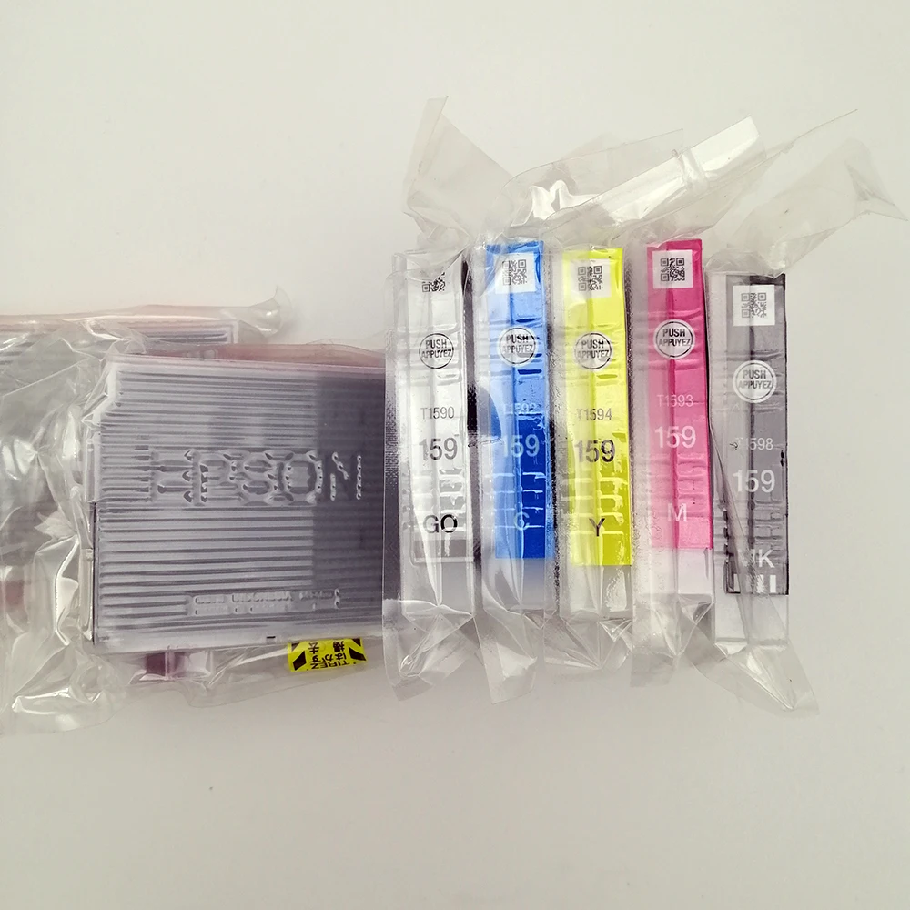 Vilaxh 9 шт. t159 t1590 t1599 Совместимый картридж для принтера EPSON R2000 R2000S оригинальный