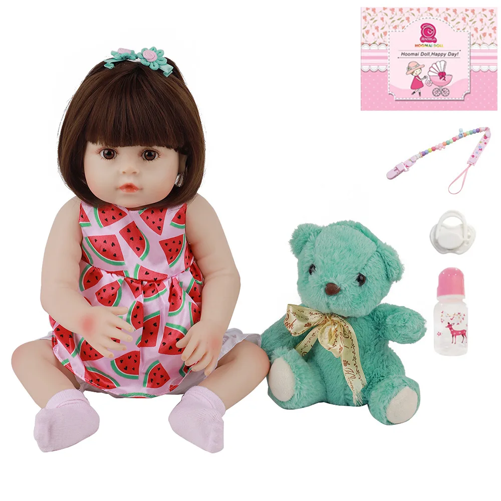 48 см Новая кукла для новорожденных Модная Кукла девочек Boneca силиконовая ручной