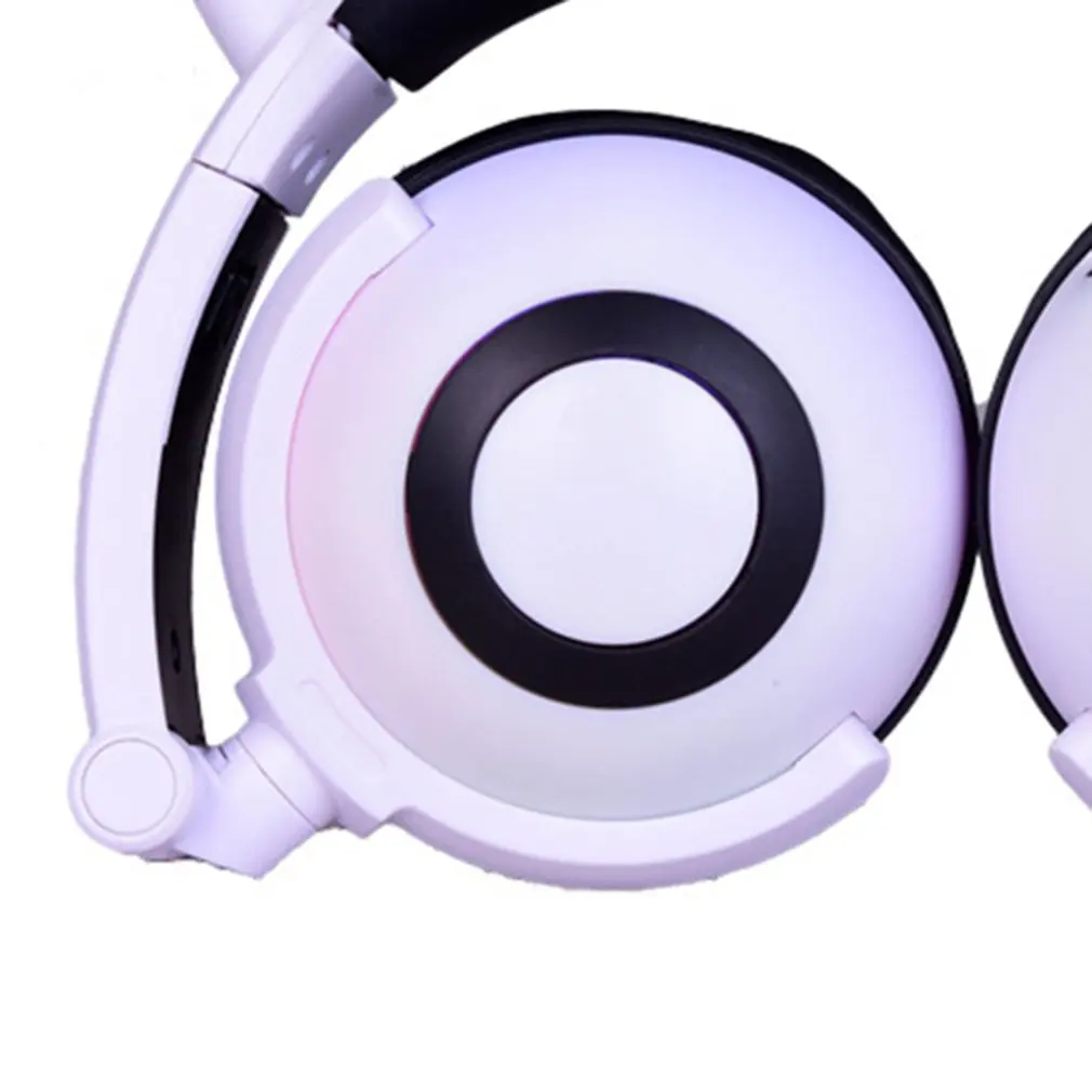 LED Headphones with LED Flashing Glowing Light Headset Gaming Earphones for PC Computer and Mobile Phone