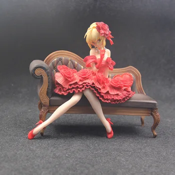 

20cm Fate Stay Night Extra Red Saber Nero Claudius Caesar Augustus Germanicus Sexy girls Anime PVC Action Figures toys Gift