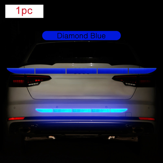 Reflective Strip Car Stickers  Reflectors for Cars Exterior Accessories Red White Yellow Blue Emergency Stop Sign
