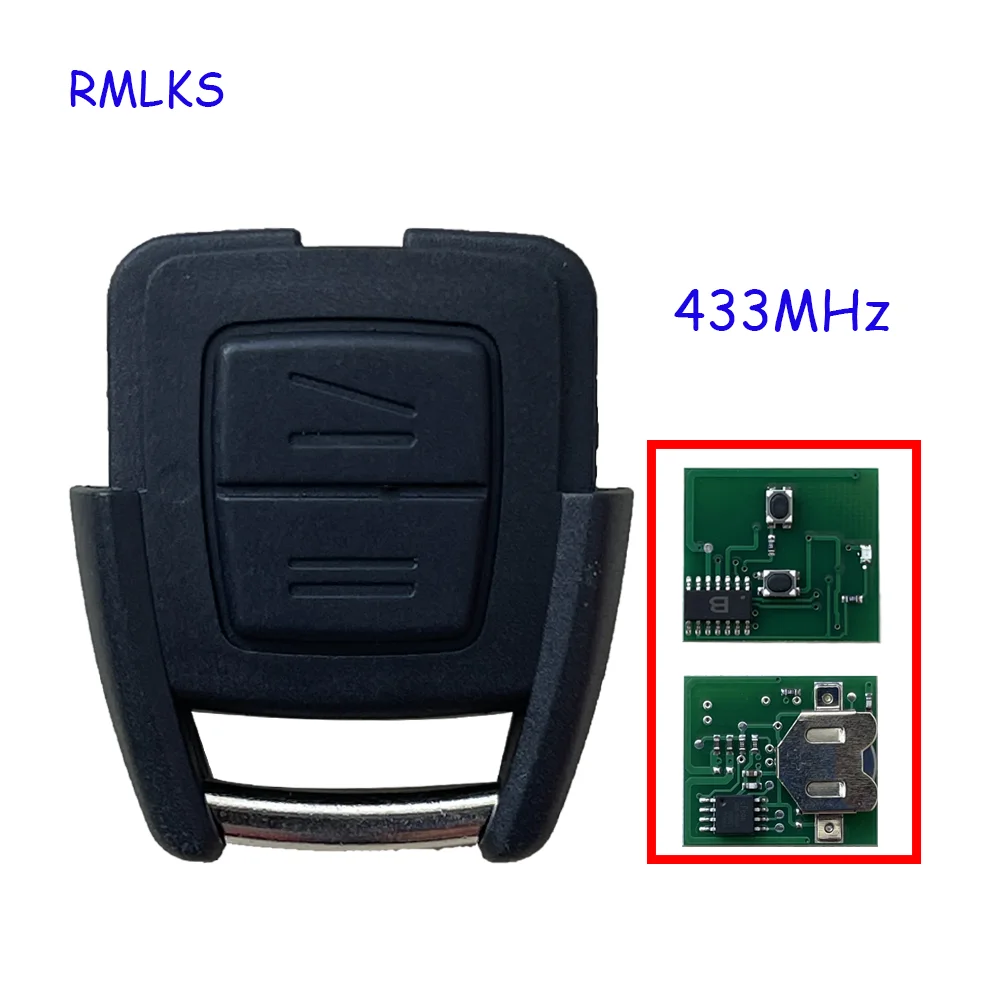 

New 2 Buttons Remote Car Key FOB 433MHz ASK For Vauxhall Opel Astra h j g insignia vectra c Vectra Zafira OP1 Auto Omega 2 3