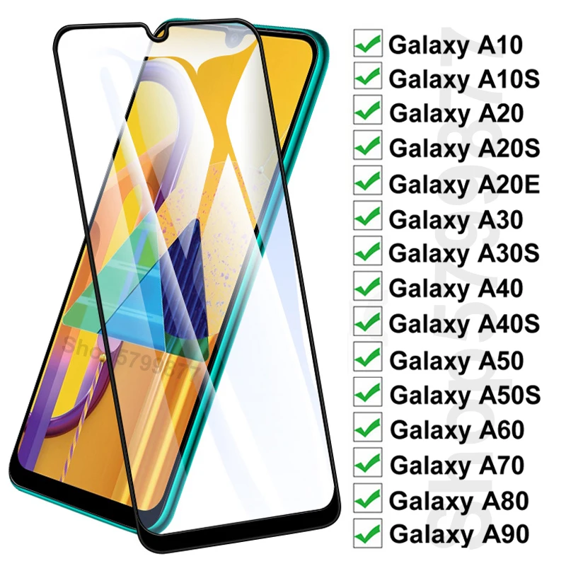 100D Защитное стекло для Samsung Galaxy A10 A20 A30 A40 A50 A60 A70 A80 A90 A20E A30S A50S Защитная пленка