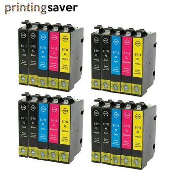 

20pcs T0711-T0714 T0715 compatible ink cartridge For EPSON Stylus SX515W/SX600FW/SX610FW/BX600FW/BX610FW DX6000/DX6050/DX7000F