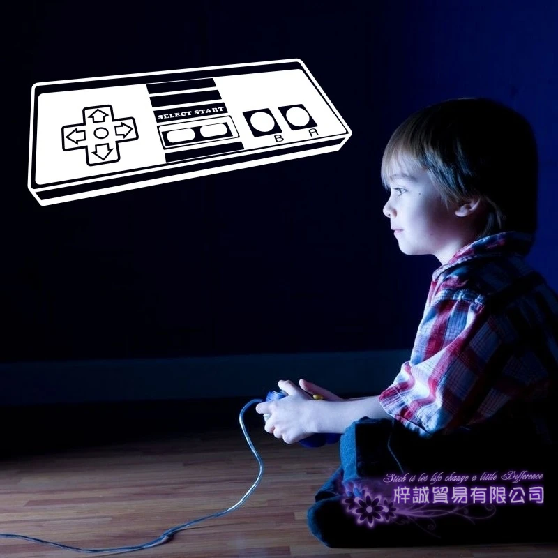 Игровая ручка наклейка на стену видео игра игровая комната для геймера