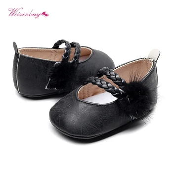 

WEIXINBUY Baby Girls Retro Toddlers Prewalkers Suede PU Shoes Infant Soft Bottom First Walkers