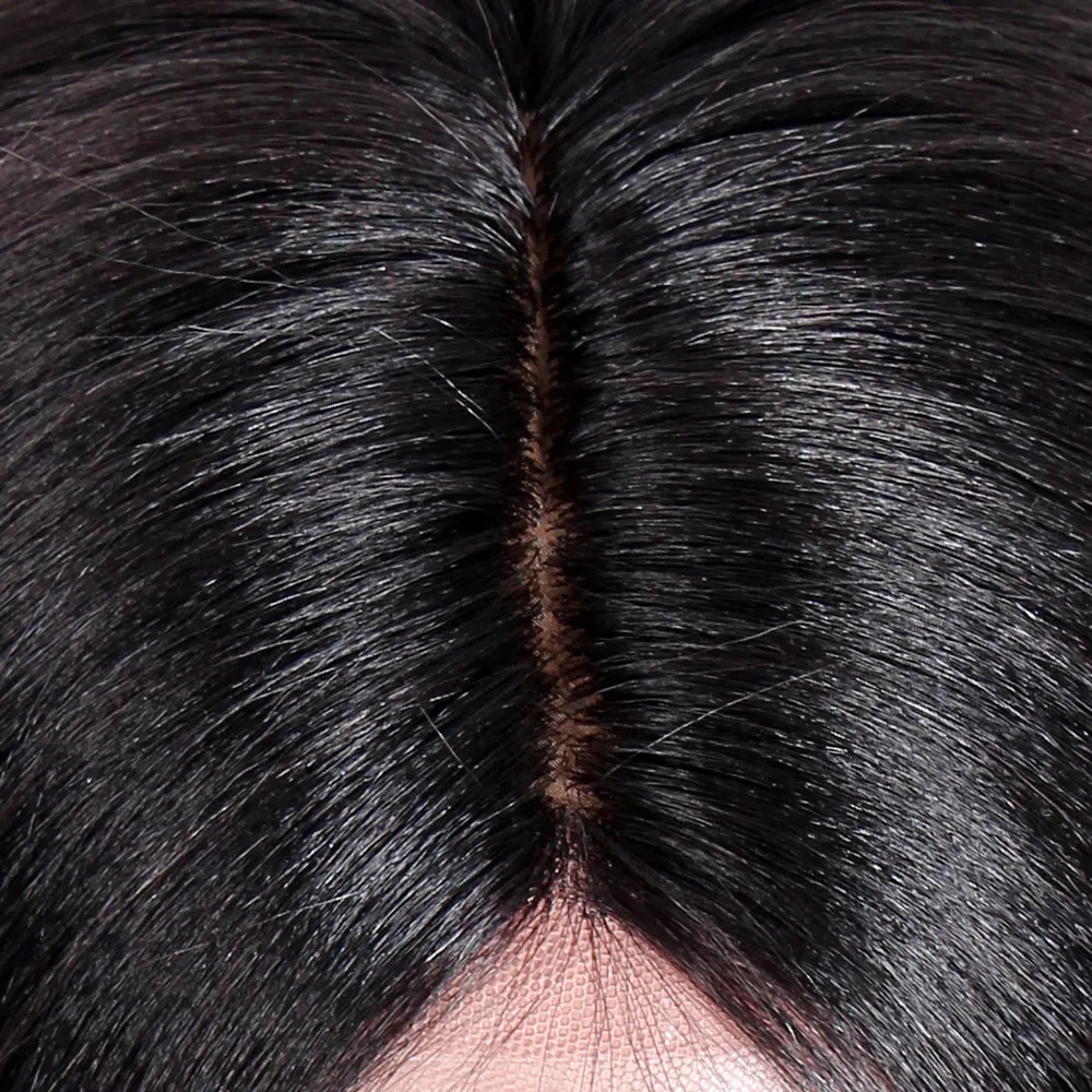 Шелковая основа фронта шнурка часть человеческих волос парики тела волна парик 150% 180% густой парик с подкладкой Бразильский бесклеевой парик Remy Предварительно сорвал