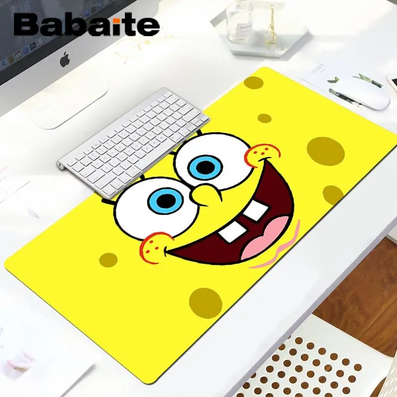 LockEdge 30x80cm Babaite Губка Боб мультфильм геймер игровые коврики коврик для мыши Комфортный коврик для мыши игровой коврик для мыши - Цвет: LockEdge 30x80cm
