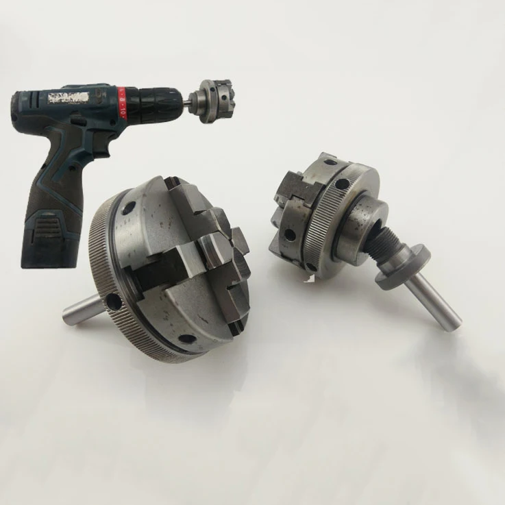 Manual electric drill variable woodworking lathe, 50/65 chuck connecting rod, 6mm \ 8mm