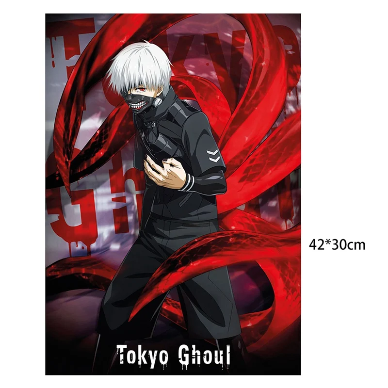 1 Pcs Hot Sale Tokyo Ghoul Kaneki Ken Anime Maxi Manga Wall Poster Print 42*30cm Home Decoration Art | Дом и сад