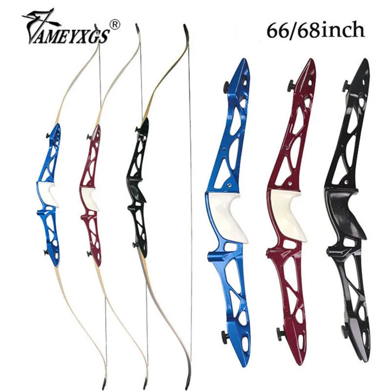 

1set 12-40lbs Hunting Recurve Bow 66/68inch American Competition Bow For Bow And Arrow Shooting Training Archery Practice Bows