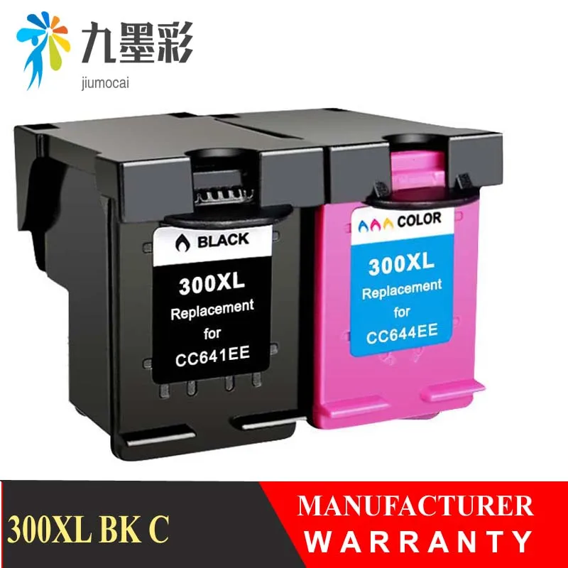 

300XL Remanufactured Ink Cartridges Replacement for HP 300 for Deskjet D1660 D2560 D2660 D5560 F2420 F2480 F2492 F4210