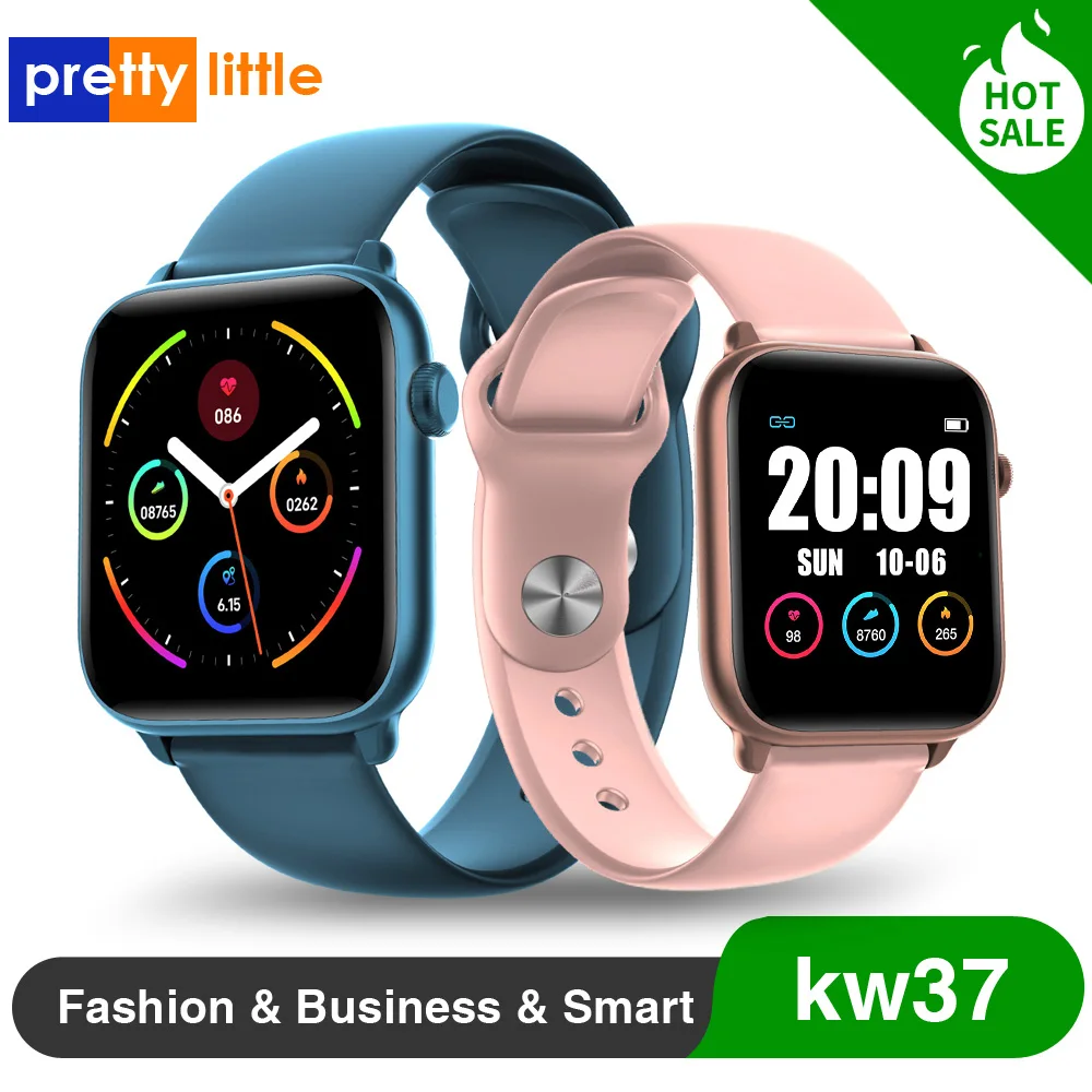 

kw37 Smart watches Waterproof ip68 Sports for iphone phone Smartwatch Heart Rate Monitor Blood Pressure Functions For Women men