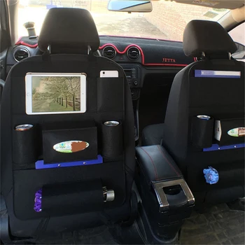 

Multi-Pocket Car Seat Back Organizer Wool Felt Storage Container Hanging Box Multifunction Vehicle Storage Bag Car-Styling
