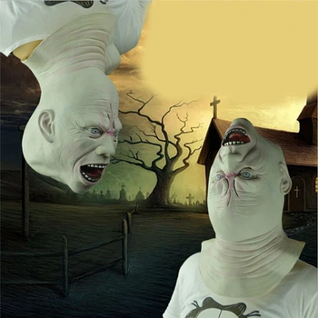 

New Product Launch Extremely Fun Halloween Horror Alien Head Zombie Mask Horror Mask Cosplay Spoof Costume Decoration Halloween