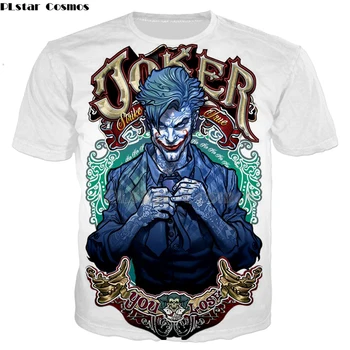 

PLstar Cosmos men's clothing hot sale HAHA Joker T Shirt Summer Harajuku T-shirt Crew Neck Casual Tee Shirt Plus Size XS-7XL-6