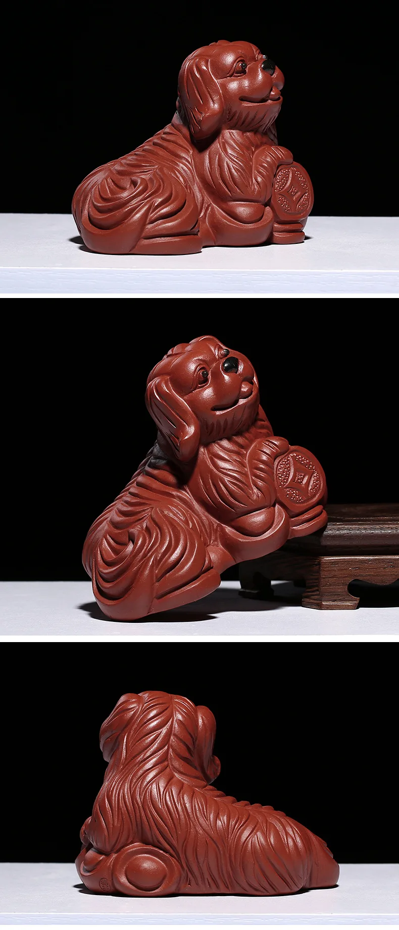 Глиняные чайные украшения оптом полностью ручной работы, приносящий удачу Лев,, маленькое украшение из глины Скульптура a Generatio