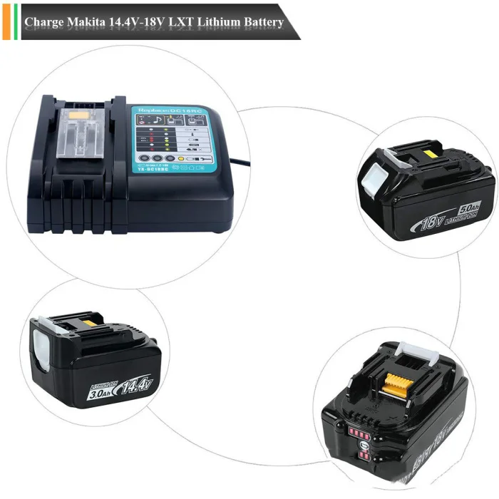 Быстрое зарядное устройство 14,4 В/18 в DC18RA \ RC 3A Быстрая зарядка для Makita BL1815 BL1830 DU55