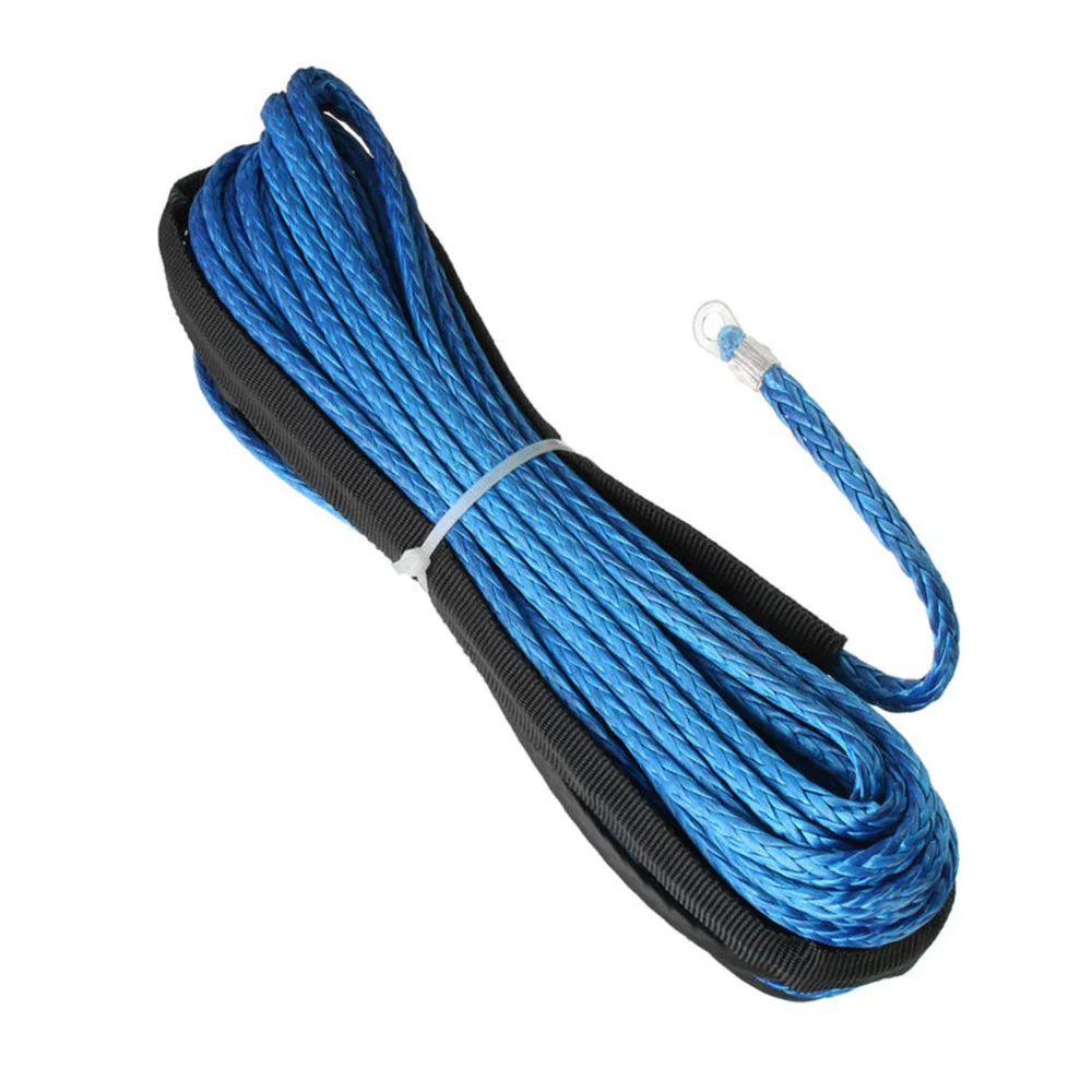Прочная и практичная внедорожная Лебедка для ATV UTV Line Rope высокопрочный буксировочный шнур с оболочкой 6 мм* 15 м