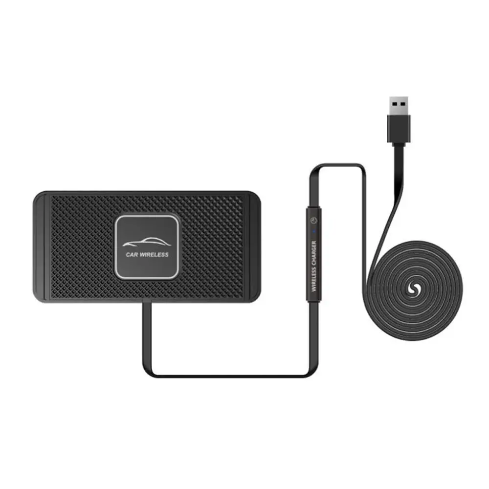 

5W/7.5W/10W Wireless Car Charger Pad Fast Charging Dock Station Mount Non-slip Mat Car Dashboard Holder Stand For iPhone X