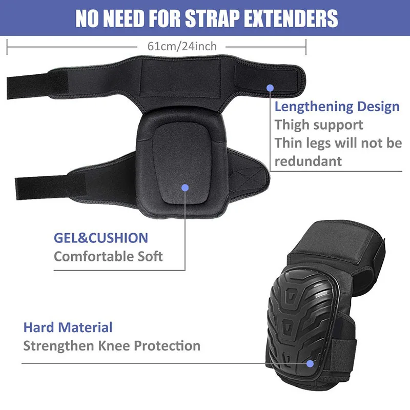 Professional Knee Pads Premium Foam Padding Knee Pads Cushion Gel Knee Pads Gardening Work Knee Motorcycle Knee Pads