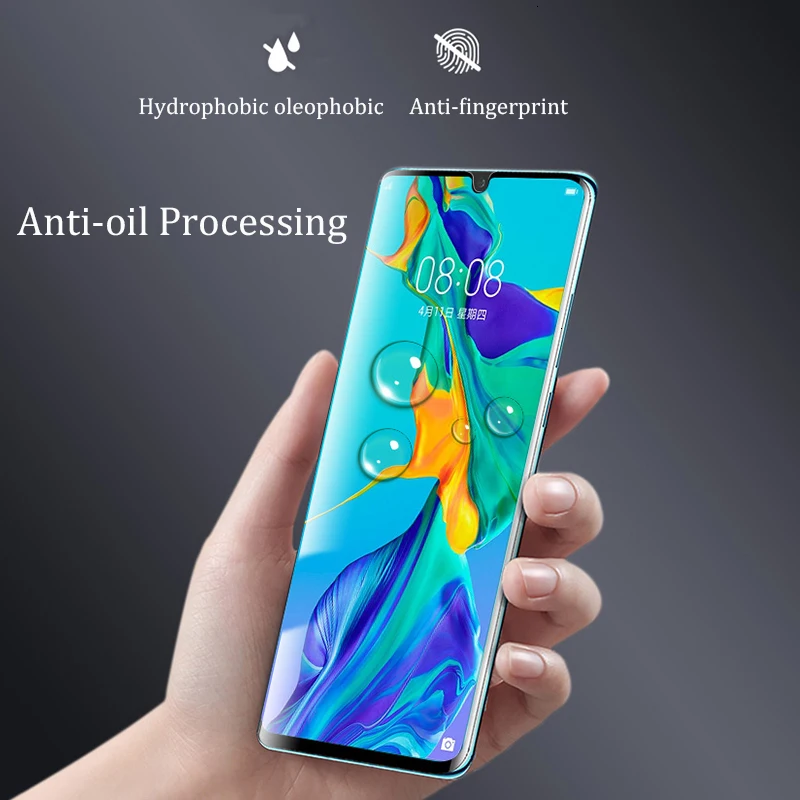 3D закаленное стекло с полным покрытием для huawei P8 Lite P9 P10 Plus P20 Pro P30 Защитная пленка для экрана 10 шт