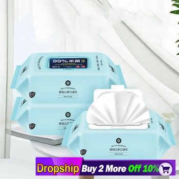 

best selling 2020 products Antibacterial Wet Wipe Tissue Clean Hand Health Care 80 wipes/pack home decoration accessories