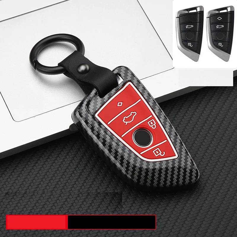 Funda Rígida Llave Mando Rojo metalizado para Bmw Carcasa Protectora en Abs  Térmico