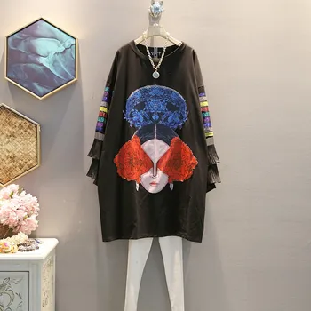 

Net red with the same paragraph 2020 autumn new Korean fashion trend girl loose large size long sleeves