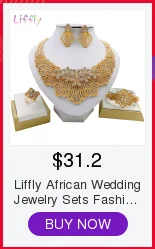 Classic African Jewelry Sets Women Dance Party Necklace Earrings Ring Bracelet Crystal Flower Jewelry Women Wedding Jewelry