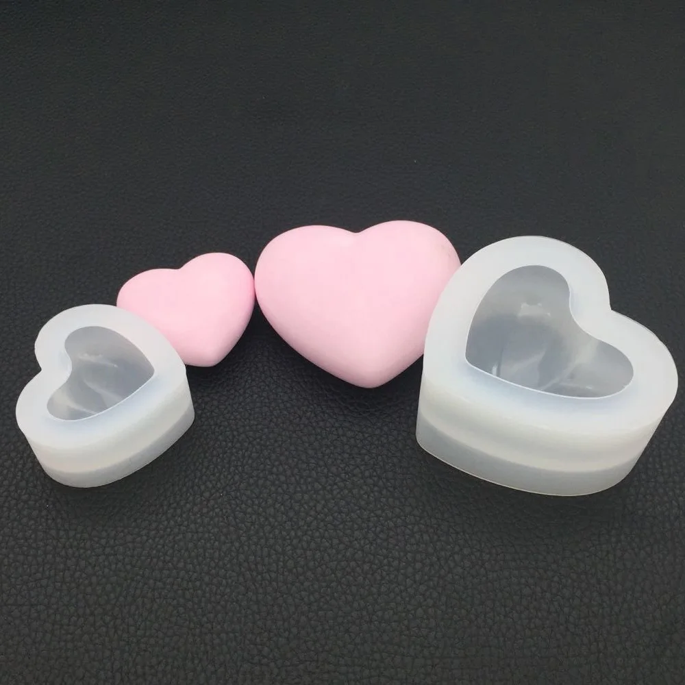 3D Love Heart Dessert Cake Silicone Mold Mousse Home Kitchen Baking Pastry Decoration Handmade Crystal Candy Moulds AX-2011 | Дом и сад