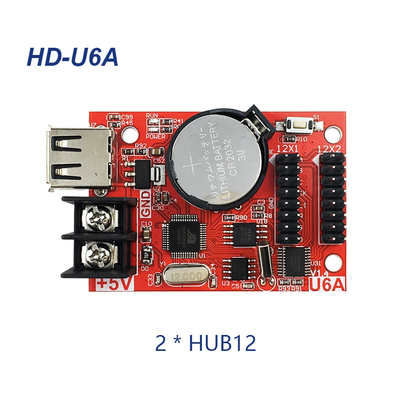 Hd-u6a LED display control card with low cost and high cost performance is suitable for all kinds of display screens