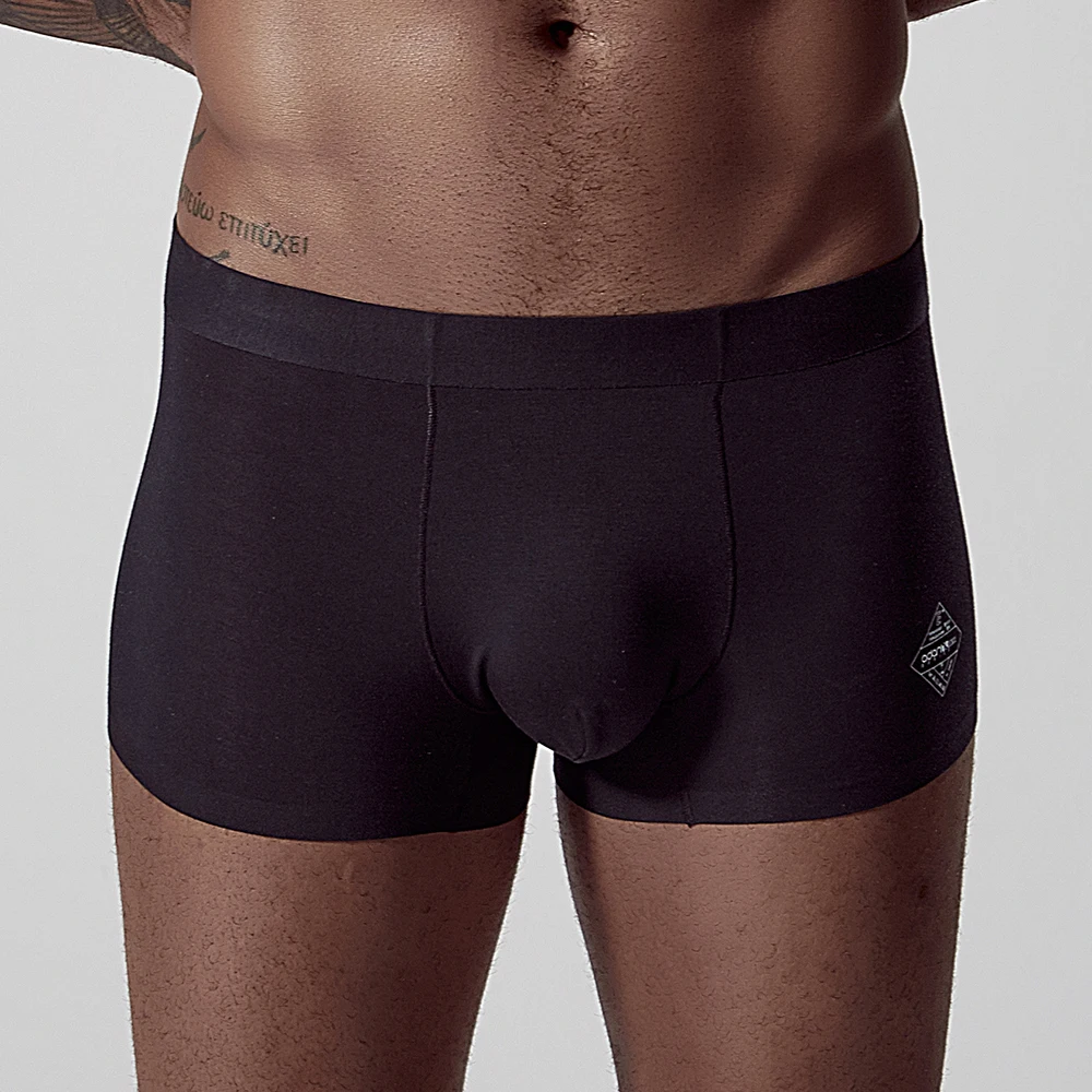 Удобное нижнее белье для мужчин ropa interior hombre, сексуальное нижнее белье, мужские боксеры, мужское нижнее белье, боксеры, шорты, мужские боксеры, сексуальные боксеры, шорты AD308 - Цвет: Черный