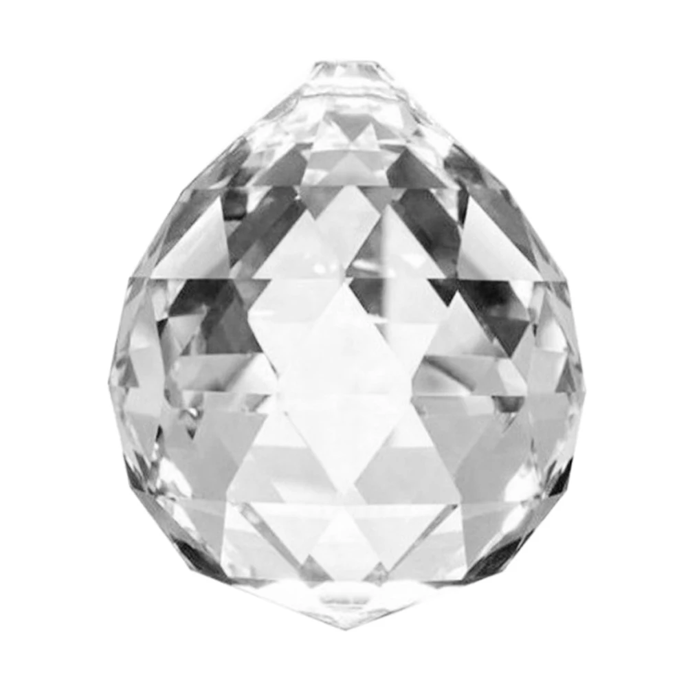 

Ball Lamp Indoor Craft Crystal Pendant Artificial Universal Accessories Hanging Prisms Home Chandelier Transparent Decorative