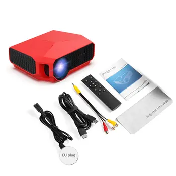 

A4300 AIR Portable Mini LED Projector with USB VGA HDMI AV Multimedia for Party Home Entertainment with Remote Control