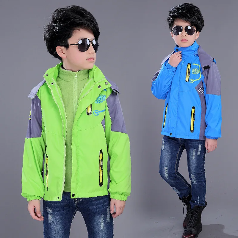 

Childrenswear Autumn And Winter BOY'S Coat 2018 CHILDREN'S Jacket Three-in-One Deconstructable Sports Jackets Two-Piece Set