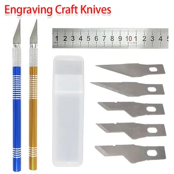 

10pcs/ 6pcs Scraping Knife Balde Set Phone Repair Cutting Blade Tin Scraper Sculpture Engrave Tool for PCB BGA Repair Hand Tool