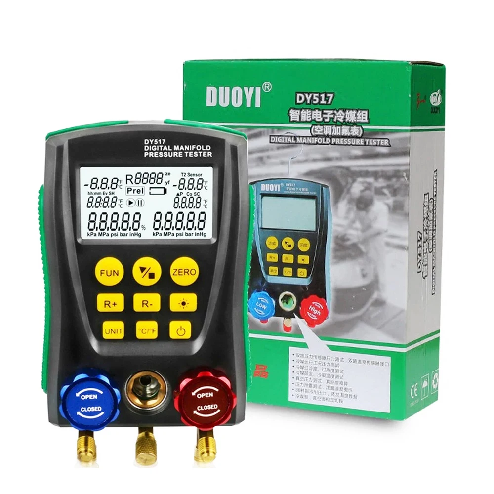 Digital Manifold Gauge DY517 Digital Manifold Pressure Gauge
